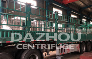 山東客戶PSD1250型平板吊袋離心機出口老撾